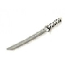 Part 30173b Light Gray Minifig, Weapon Sword, Shamshir (Square Guard) with Uncapped Pommel and Hole in Hilt 